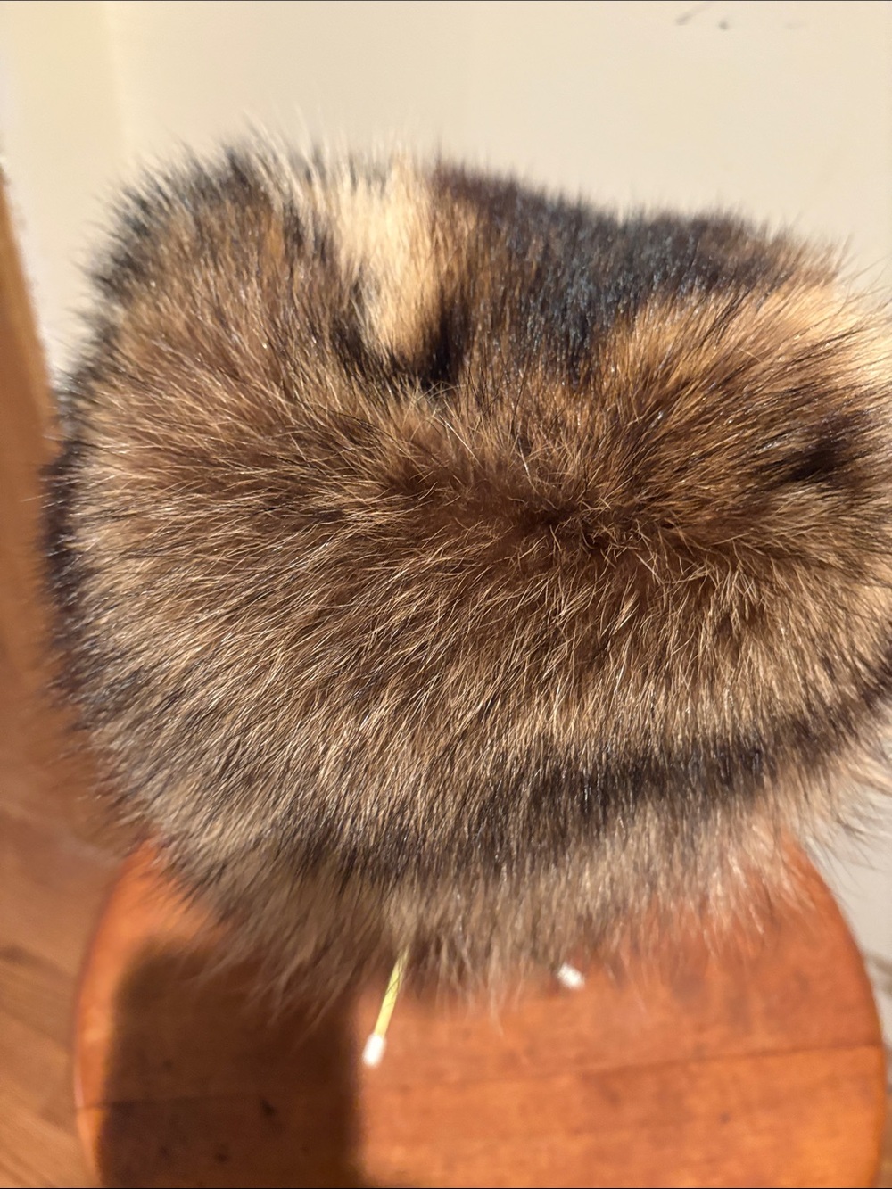 Raccoon Fur Hat - Brown